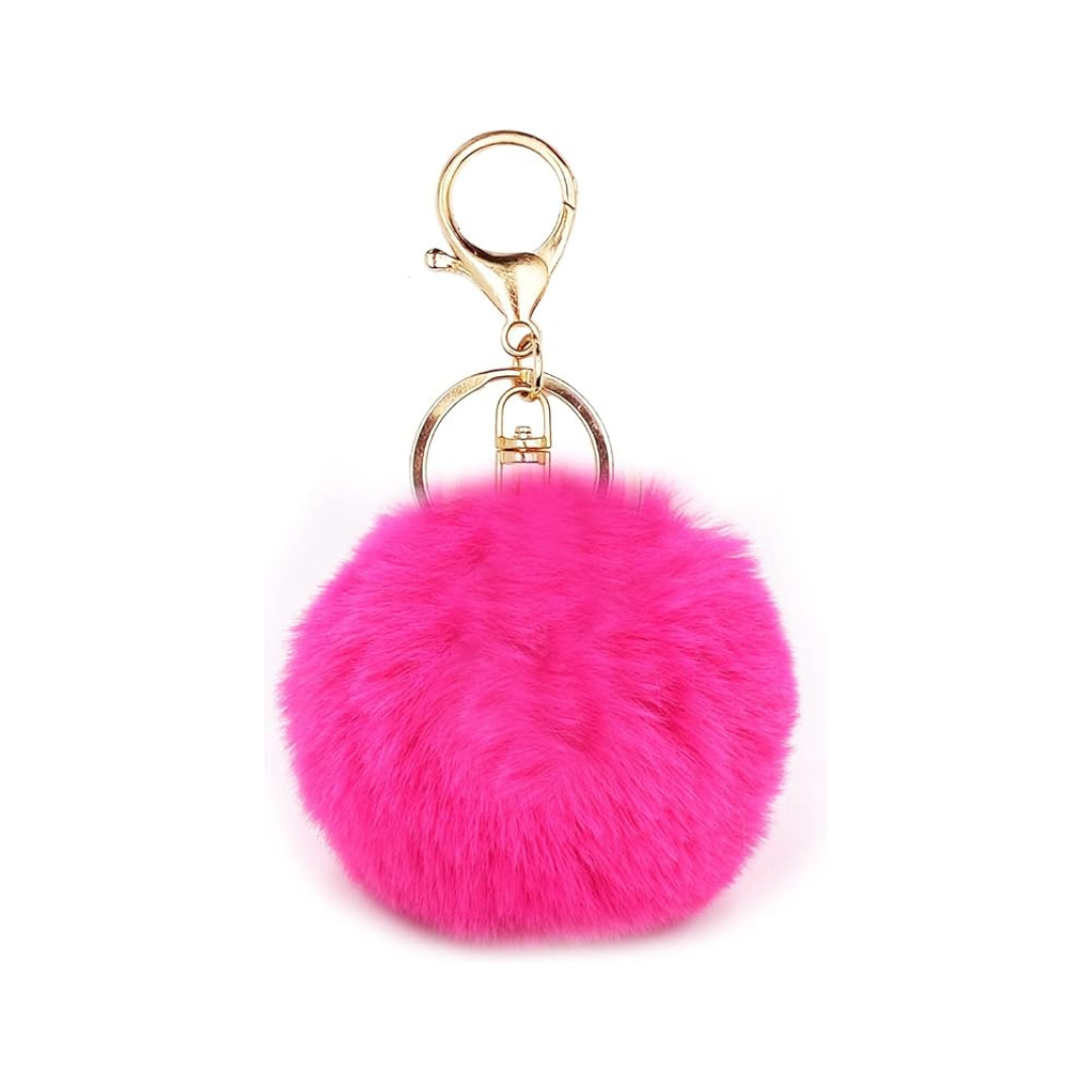 Faux Fur Bag Keychain