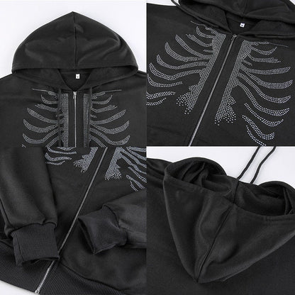 Skelton Rib Cage Sweatshirt