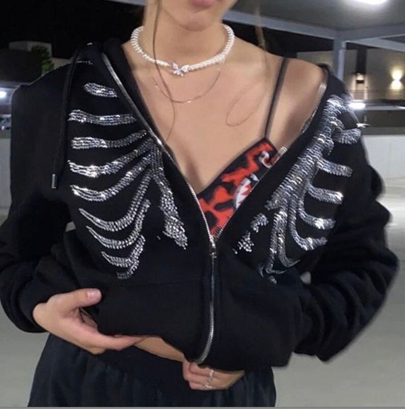 Skelton Rib Cage Sweatshirt