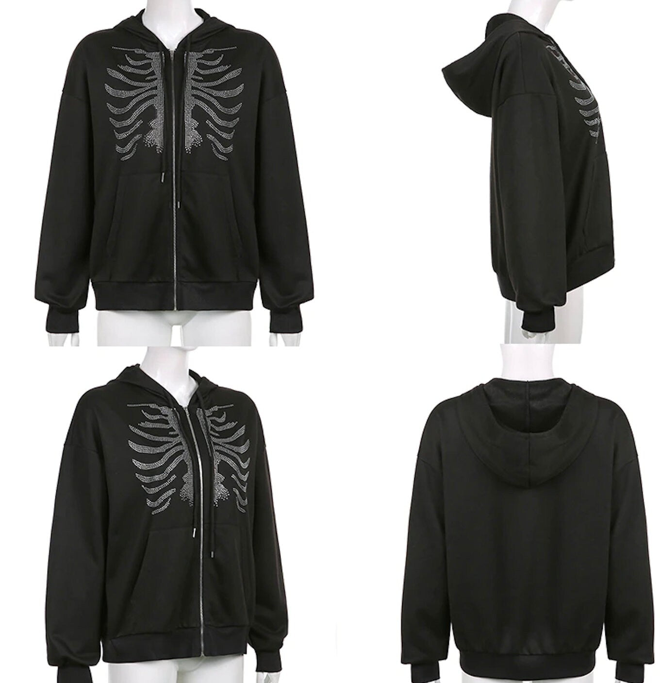 Skelton Rib Cage Sweatshirt